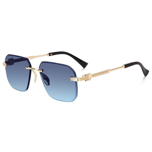 Square Rimless Sunglasses