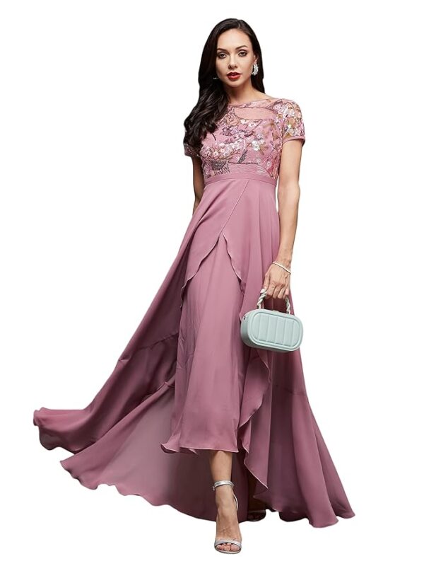 Layered Georgette Midi Dress